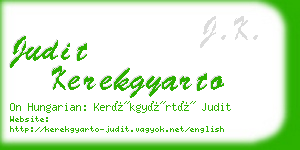 judit kerekgyarto business card